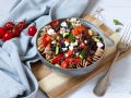 Spirelli mit Tomatensauce, Linsen und Feta Rezept