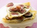 Pfannkuchen mit Feigen, Mozzarella und Rohschinken Rezept