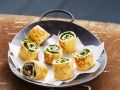 Pfannkuchenröllchen mit Schinken Rezept