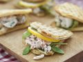 Pikante Waffeln mit Garnelen Rezept
