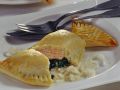 Piroggen mit Spinat und Lachs gefüllt Rezept