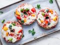 Pizza-Bagels Rezept