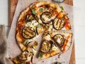 Pizza mit Aubergine Rezept
