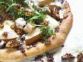 Pizza mit Birne und Käse Rezept