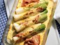 Porree mit Schinken gratiniert Rezept