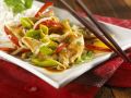Putengeschnetzeltes mit Gemüse auf chinesische Art Rezept