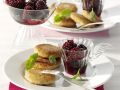 Quark-Kartoffelplätzchen mit Brombeerkompott Rezept