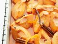 Quitten vom Blech mit Zimt, Vanille und Orangensaft Rezept