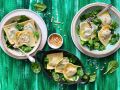 Ravioli mit Spinat und Pinienkernen Rezept