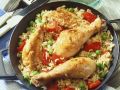 Reispfanne mit Gemüse und Hähnchen Rezept
