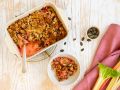 Rhabarber-Crumble mit Haferflocken Rezept