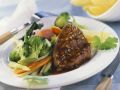 Rinderfilet mit Brokkoli und Karotten Rezept