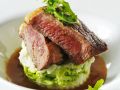 Rindersteak auf Kartoffel-Rucola-Püree Rezept