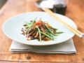 Rindfleisch mit Bohnen aus dem Wok Rezept
