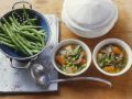 Rindfleischsuppe mit grünen Bohnen und Gemüse Rezept