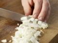 Risotto mit Frischkäse Zubereitung Schritt 1 Risotto mit Frischkäse Zubereitung Schritt 1
