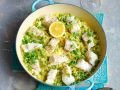 Risotto mit Fisch und Erbsen Rezept