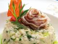 Risotto mit Speck und Erbsen Rezept