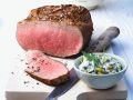 Roastbeef mit Kartoffeln und Sauce Remoulade Rezept