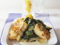 Rotbarschfilet mit Mandeln und Spinat Rezept