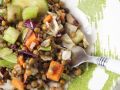 Salat aus Linsen, Gurke, Sellerie und Karotte Rezept