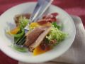 Salat mit Entenbrust und Orangendressing Rezept