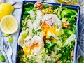 Salat mit pochiertem Ei Rezept