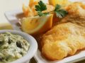 Schellfisch im Bierteig dazu Remoulade Rezept