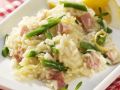 Schinkenrisotto mit grünen Bohnen Rezept