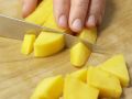 Schokotoast mit Mango-Smoothie Zubereitung Schritt 1 Schokotoast mit Mango-Smoothie Zubereitung Schritt 1