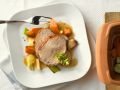 Schweinebraten mit Gemüse im Römertopf Rezept