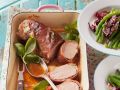 Schweinefilet mit Schinken umwickelt Rezept