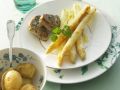 Schweinemedallions mit gratiniertem Spargel und Kartoffeln Rezept