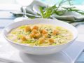 Sellerie-Porree-Suppe mit Croutons Rezept