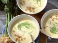 Selleriecremesuppe mit Croutons Rezept