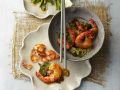 Shrimps mit Pak Choy und grünem Spargel Rezept