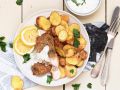 Smarte Fish and Chips mit Joghurt-Dip Rezept