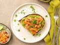 Smørbrød mit Tatar aus norwegischem Lachs auf Avocadocreme Rezept