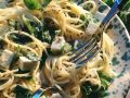 Spaghetti mit Schafskäse und Basilikum Rezept