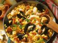 Spanische Paella mit Muscheln Rezept