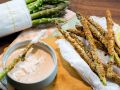 Spargel-Pommes mit Knoblauch-Dip Rezept