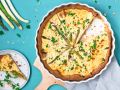 Spargel-Quiche grün-weiß Rezept