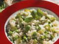Spargel-Risotto mit Erbsen Rezept
