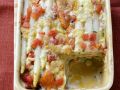 Spargelgratin mit Lachs und Tomaten Rezept