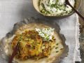 Spargelpuffer mit Schnittlauch-Dip Rezept
