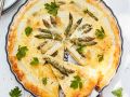 Spargelquiche mit Parmesan Rezept