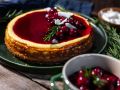 Spekulatius Cheesecake mit Kirschen und Rosmarin Rezept