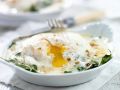Spiegelei mit Spinat Rezept