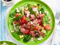 Spinat-Wassermelonen-Salat mit Rindfleisch Rezept