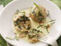 Spinatknödel mit cremiger Soße Rezept
